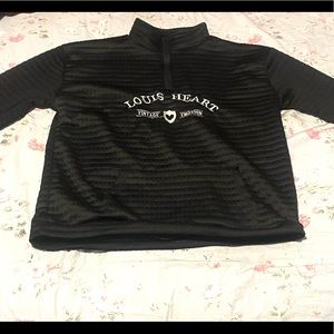 Black waffle sweatshirt
